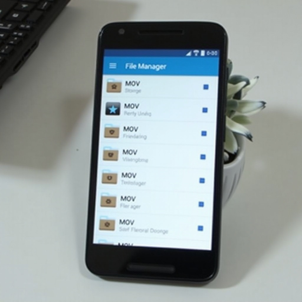 where are mov saved to on android cellphone
