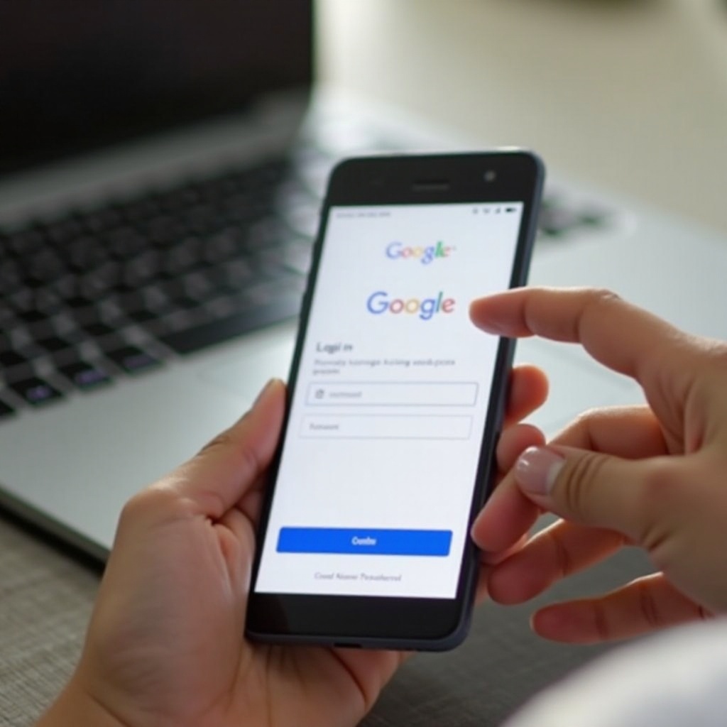 how to login to google on phone