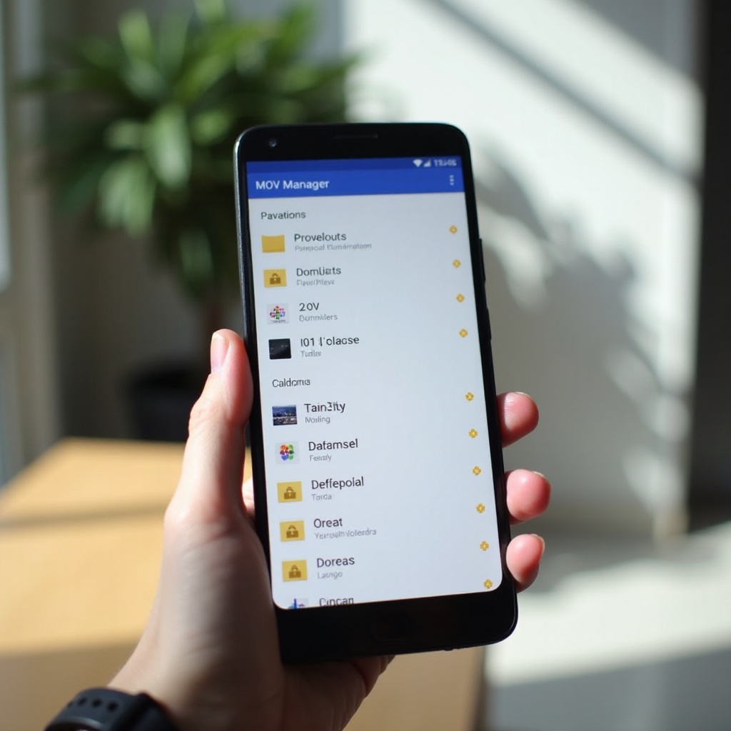 where are mov saved to on android cellphone